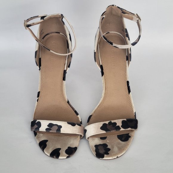 ASOS Leopard Pony Peep Toe Sandals in Size 8 - Picture 2 of 10